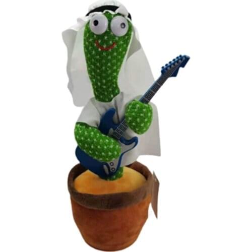 Talking Cactus Wriggle Dancing Toy Electronic Mimicking Talking Cactus Interesting Early Childhood Education Toys