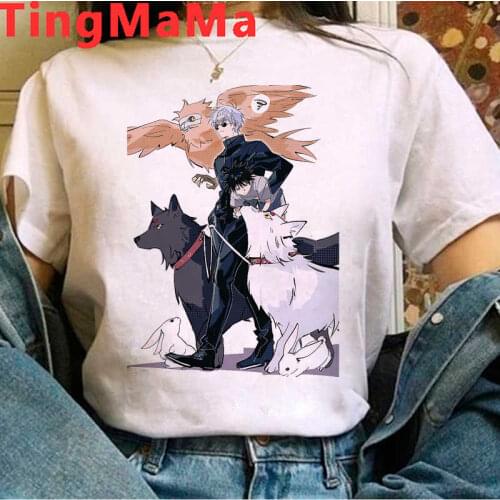 Jujutsu Kaisen Gojo Satoru Yuji Itadori t-shirt men couple casual ulzzang summer top plus size
