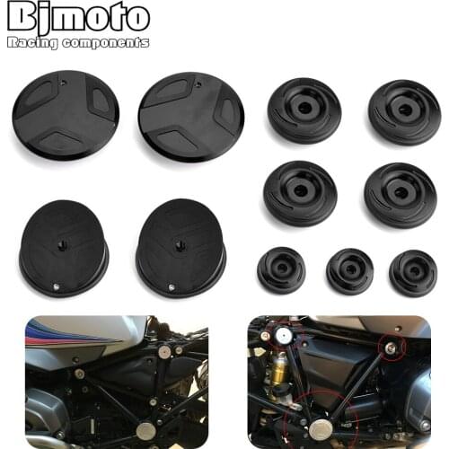 BJMOTO Motorcycle Frame Caps Plug Set For BMW R1200GS LC/ADV 2014-2018 R1200RT 2014-2017 Frame Hole Cover Plugs Decoration