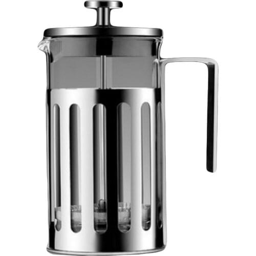 BEST Chickpea French Presses Stainless Steel Household Filter Multifunctional Coffee Scented Tea Foam Pot Heat-resisting Glass