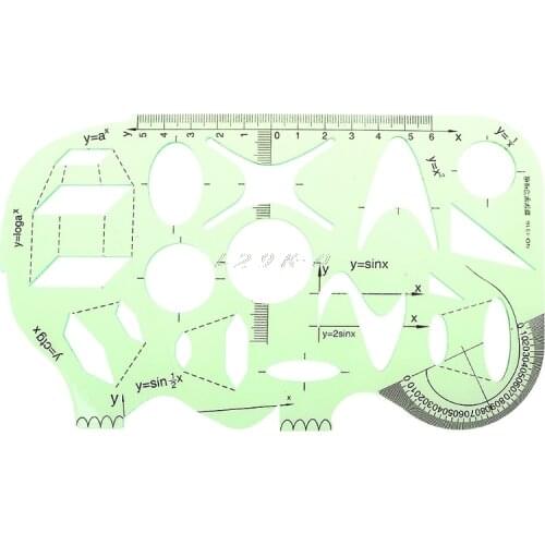 Math Ruler Circle Measuring Drawing Template Ruler Students Stationery School Accessories
