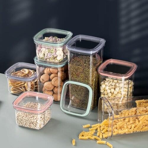 Multifunctional Kitchen Storage Sealing Tank Spices Food Nut Storage Tank Fresh Storage Tank Of Grain Organizers Storage