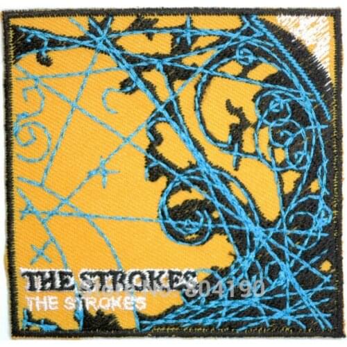 THE STROKES Logo Music Band Iron On/Sew On Patch Heavy Metal Tshirt TRANSFER MOTIF APPLIQUE Rock Punk Badge