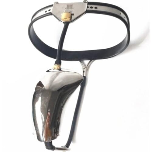 New Male Invisible Chastity Belt Single Steel Wire Adjustable Chastity Locking Device with Hole Cage Stainless Steel Sex Toys