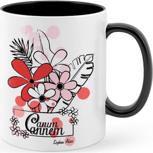 Personalized Dear Mom Black Mug Cup-17
