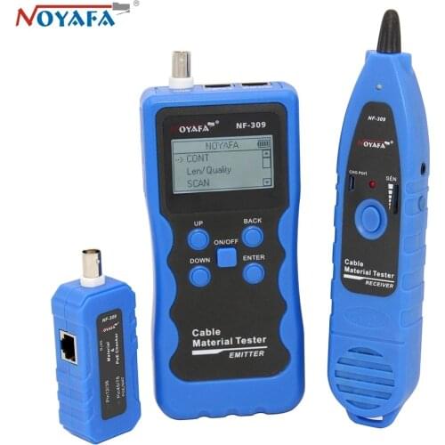NF-309 Cat 5 6 BNC Lan Cable Material Tester Wire Testing Instrument with POE Function