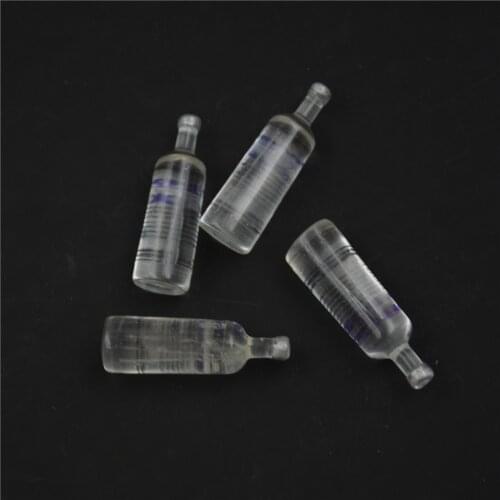 TOYZHIJIA New 4PCS 1/6 Vodka Drinks Model Pretend Play Doll Dollhouse Miniature Wine Bottles Food Toy 2.5*1cm
