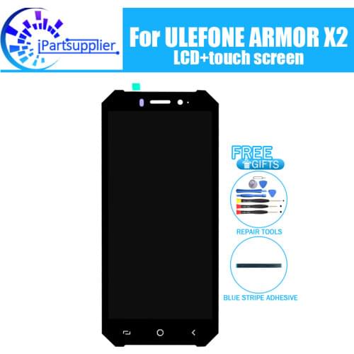 ULEFONE ARMOR X2 LCD Display+Touch Screen 100% Original Tested LCD Digitizer Glass Panel Replacement For ULEFONE ARMOR X2