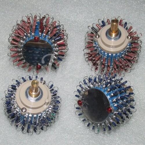 High-precision 4X24 100K stepping 4-channel volume potentiometer assembled with American DALE resistors, 1/8W
