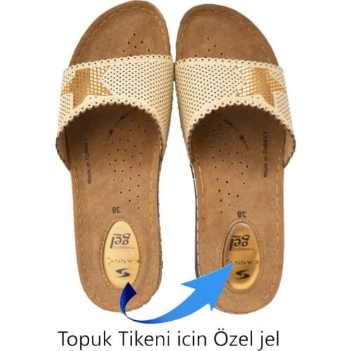 Epilla Womens Anatomical Orthopedic Daily Gel Sole Slippers for Heel Spur Healty Flat Sandals For Home Street Adult Gel Confort