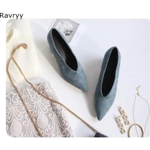 Newest Fashion Blue suede Womens high heel female Ankle Boot Slip-on Heels Pointed Toe V-shaped open line design single shoes