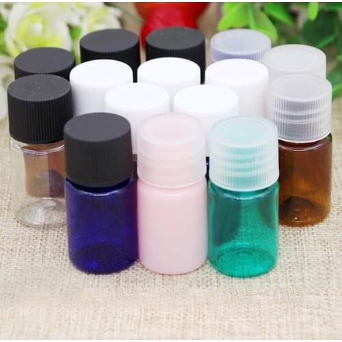 10/50/100pcs Empty Colorful PET 5ml Cosmetic Liquid Sub Bottles with Screw Cap Small Travel Portable Refillable Container