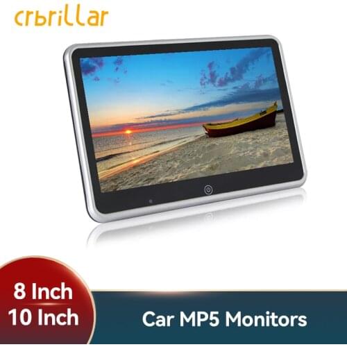 10 Inch HD Car Headrest Monitor USB/SD/FM LCD Digital Touch Screen DVD Video Player Button Game Remote Control Car MP5 Player