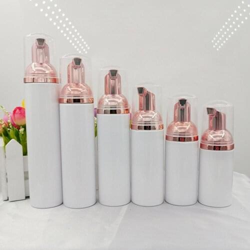10pcs Plastic Foamer Pump Bottle Refillable Empty Cosmetic Bottle Cleanser Soap Dispenser Foam Container 30/50/60/100ml