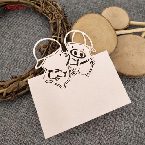 10Pcs Wine Guest Place Cards Pearlescent Name Place Cards Wedding Party Table Decoration Supplies 8Z