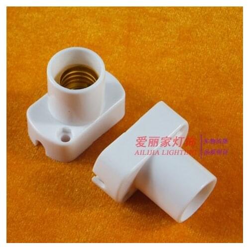 3pcs 30pcs E14 Socket White Rectangle Shell E14 Lamp Holder For LED Light, No Greater Than AC250V 60W