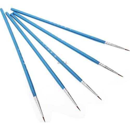5Pcs Excellent Quality Nylon Hair Brush Hook Line Pen Artist Watercolor Acrylic Painting Drawing Art Pen Paint Brush Nylon Brush