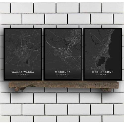 Wagga Wodonga Wollongong Australia Poster