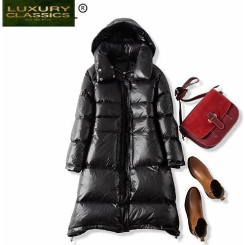 White 2021 Brand Winter Duck Down Jacket Women Long Down Parka Thick Warm Down Coat Female Outwear Jacket Hiver 19071201