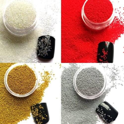 Caviar Beads Crystal Tiny Rhinestones For Manicure Glass Balls Micro Bead For Nail Decorations DIY Charms Nail Art Accessories