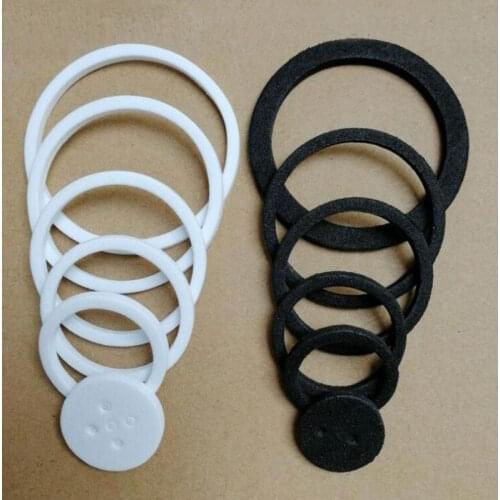 100pcs Coin Storage Case Capsules Holder Pad Ring White Black Coin Display Box Protector Cushion