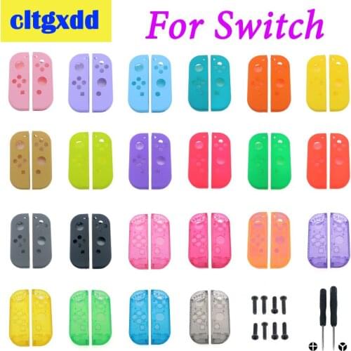 Cltgxdd 22 Colors Housing Shell Case Cover for Nintend Switch NS Joy Con Replacement Controller Case With screw + screwdriver
