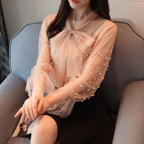 DERMSPE Blouses With Tie
