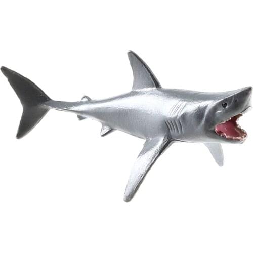 Childrens Mini Simulation Ocean Sea Life Animal Model Toy Great White Shark Whale Shark Model Educational Toy Animal Shark Toy