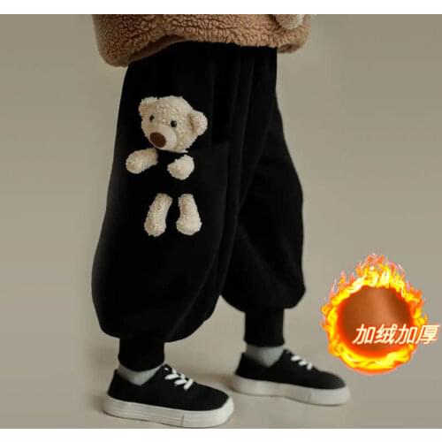 Childrens autumn clothes boys outer wear loose trousers girls