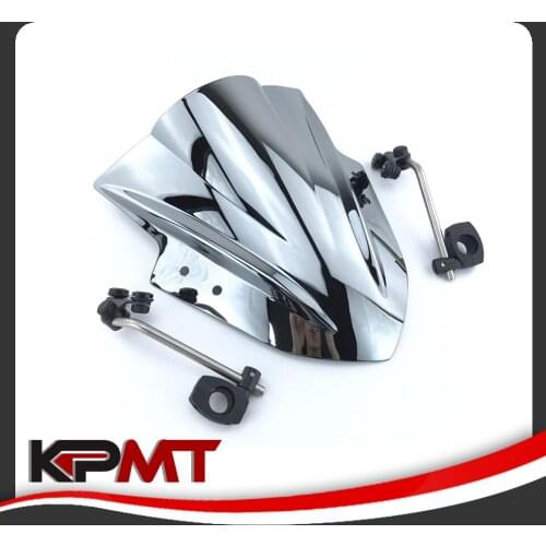 For Yamaha MT03 MT25 MT07 FZ07 MT09 FZ09 FZ1 FZ8 YZF R6 SR400 For Suzuki Bandit 1250S SV650 Adjustable Wind Screen Windshield