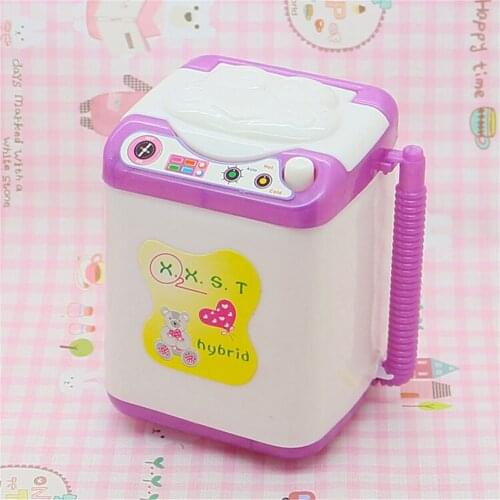 Simulation Appliances Doll House Accessories Mini Washing Machine Play House Pretend Toy For Children Kids Girls Random Color
