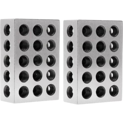 2pcs Hardened Steel Ultra Engineers Blocks Precision 1\" x 2\" x 3\" Milling Tool