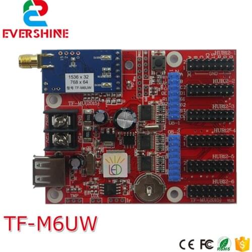 LongGreat TF-M6UW WIFI Wireless & USB Driver LED Display Control Card Single color P10 LED module controller
