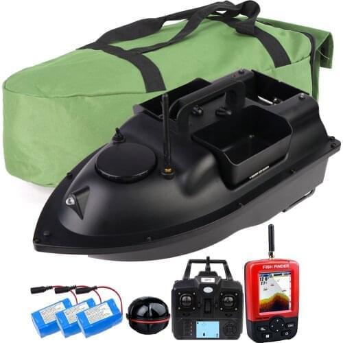 500M GPS RC Fishing Bait Boat With Carp Bait/Hook Post Boat With Optional GPS LCD Fishfinder Sonar Sensor Handbag 3 Hoppers