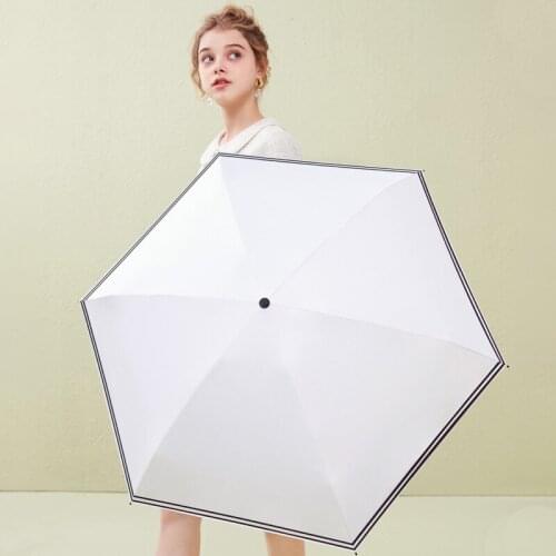 Small UV Protection Umbrella Rain Women Mini Capsule Pencil Parasol Women Cute Folding Portable Travel Rain Girl Umbrella A5A