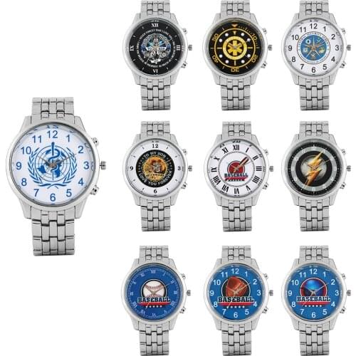 Mens Watch Alloy Quartz Analog Watch Unique Pattern Dial Arabic/Roman Numerals Dial Wristwatch for Men