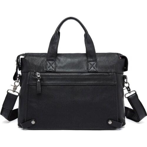 Genuine Cowhide Men Briefcase Business Shoulder Crossbody Bag Computer Laptop Handbag Mens Durable Travel Messenger Bags 2021