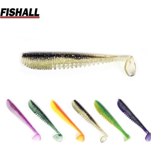 Soft Lure Awaruna 60mm 75mm 90mm 100mm Double Color Salt Fish Smell Silicone Fishing Bait