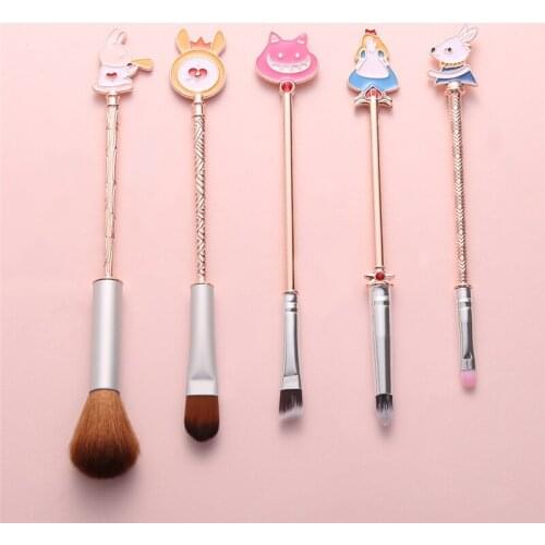 Fancy Soft Hair Cosmetic Makeup Brushes Cartoon Professional Eyeliner Foundation Powder Blush Eyeshadow Eyebrow Brush Sets