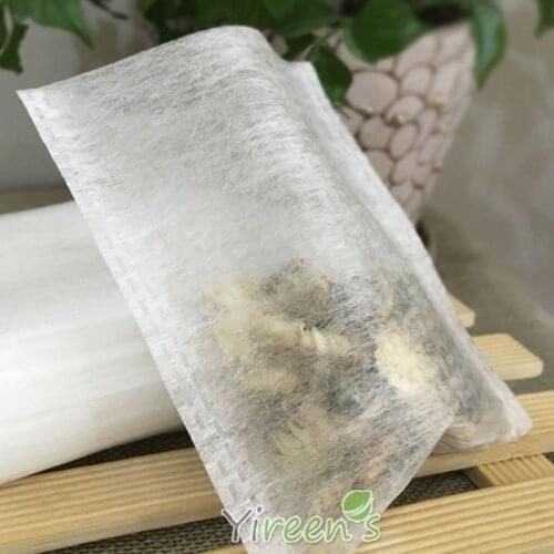 New PLA Biodegraded Tea Filters 1000pcs 8 X 10cm Environmental Natural Corn Fiber Heat Sealing Tea Bag, Safe and Non-toxic