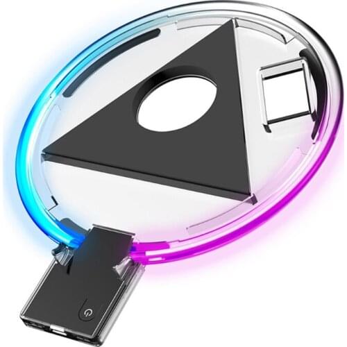 Adjustable RGB Console Stand,LED Atmosphere Light Base Vertical Horizontal Station Holder Compatible with PS5 Console