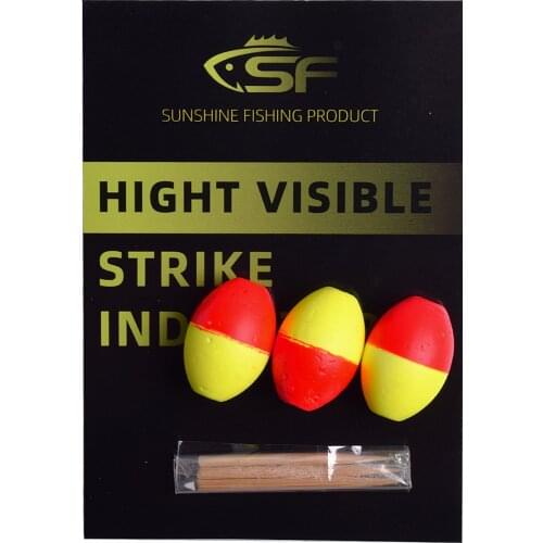 SF Foam Strike Indicators Bobbers Fly Fishing with Wooden Tooth Pick Floating