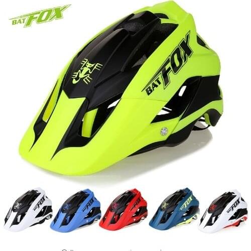 BATFOX Women Cycling Men Cycling Helmet Bicycle Helmet MTB Mountain Road Cycling Bicycle Helmet bike Helmet Cycling part for DH
