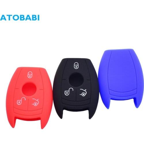 Silicone Car Key Case Smart Keyless Entry Remote Control Fobs Protector Cover Skin For Mercedes Benz A B C E S M CLS CLK G Class