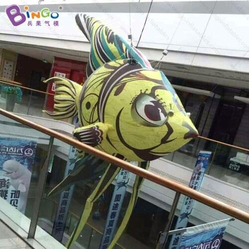 High quality hanging 6 meters giant inflatable swallow fish customized ocean decorative fish for event inflatable toys