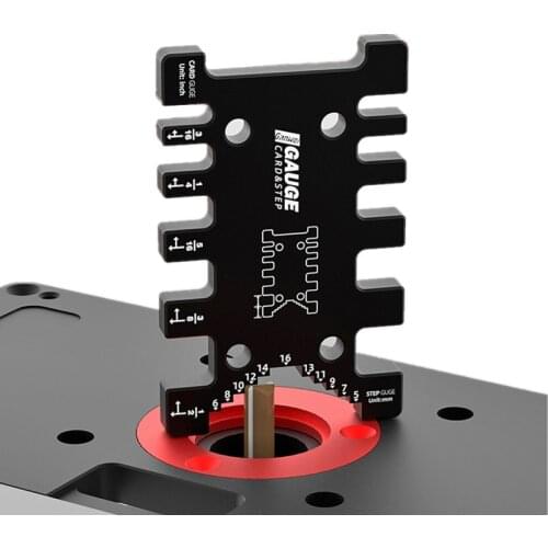 High Precision Tenon Caliper Meter Card Metric Imperial Carpentry Router Saw Measuring Ruler Table Machine Tool