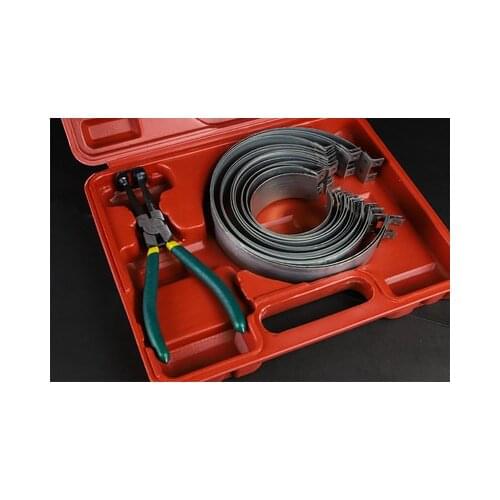 14Pcs Rings Piston Ring Compressor Plier Clamp Remover Assembly Cylinder Installer Ratchet Pliers 62-140mm