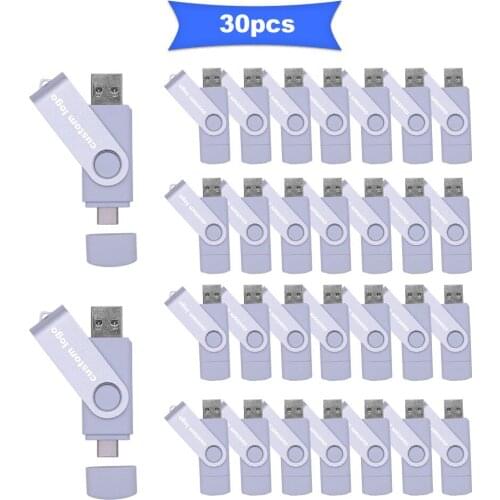 30pcs/lot 128GB 16GB TYPE-C USB Flash Drive custom logo64GB USB C Memory Stick Pendrive Pen Drive 32GB type c flashdrive 2.0 8gb