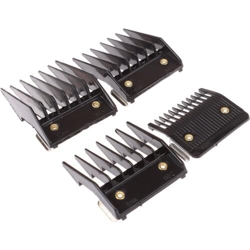 4Pcs Universal Cut Clipper Limit Comb Guide Attachment Size Barber Replacement