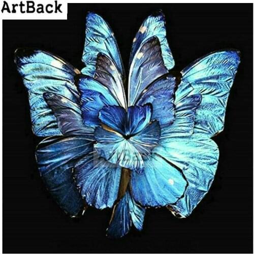 5d diamond painting butterfly flower full square drill icon 3d diamond embroidery handmade mosaic plaster embroidery